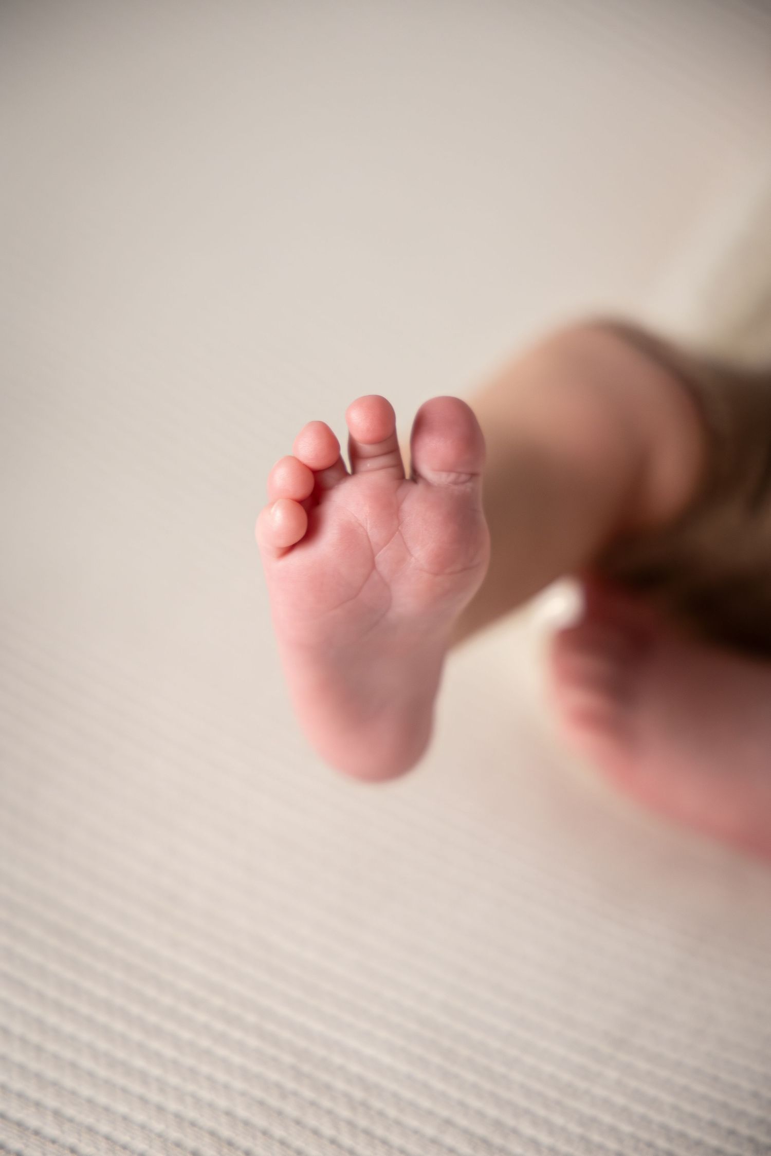 Detalle de los pies de un recién nacido